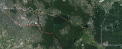 Streckenübersicht, Luftbild