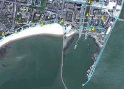 map of a section of the walk